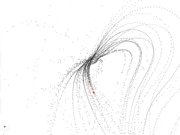 Strange attractor light mode on iPad