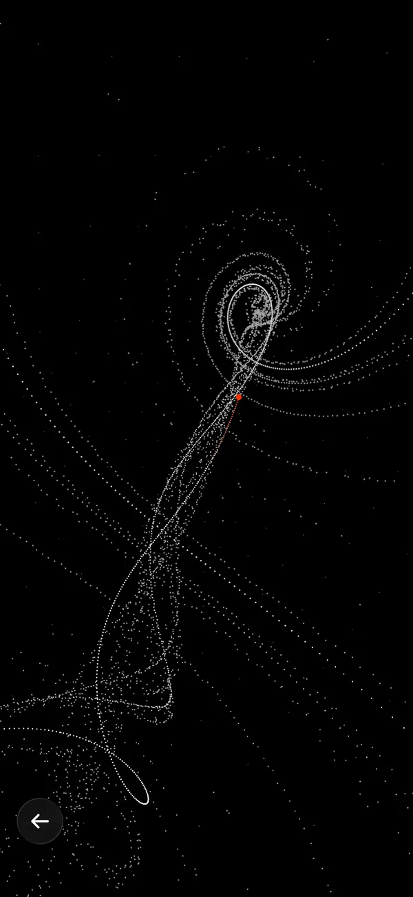 Strange attractor on iPhone